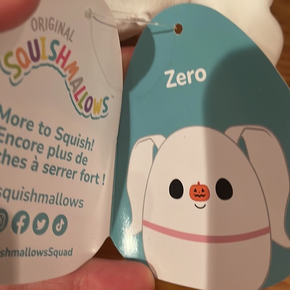 NWT SQUISHMALLOWS 8” ‘Nightmare Before Christmas’ Zero - Picture 3 of 5